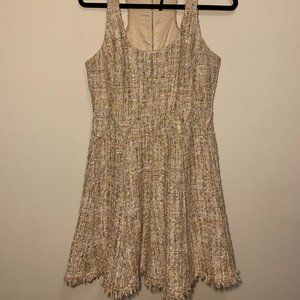 Used JAYGODFREY Nude Sequined Skater Dress Medium